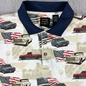 Vintage 1968,69,70 Chevy C 10 classic truck Polo Shirt Men XLG Pickup Hot rod